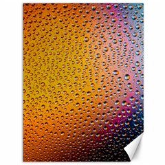 Rain Water Raindrops Droplets Canvas 36  X 48  by Salmanaz77
