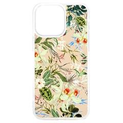 Textile Fabric Tropical Iphone 15 Pro Max Tpu Uv Print Case by Paksenen