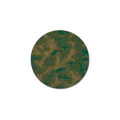 Seamless Pattern Pattern Leaves Golf Ball Marker by Paksenen