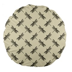 Dragonfy Insect Pattern Large 18  Premium Round Cushions by Maspions