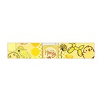 Marillo Pastel Zkt, Aesthetic, Stickers, Yellow Premium Plush Fleece Scarf (Mini) Front