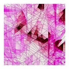 Pink Abstract Lineart Banner And Sign 3  X 3  by Maspions
