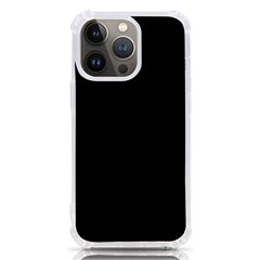Plain Black Black Iphone 13 Pro Tpu Uv Print Case by kyorashop23