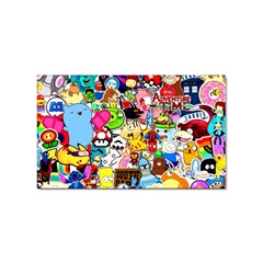 Sticker Art, Brand, Cartoon Sticker Rectangular (100 Pack) by kyorashop23