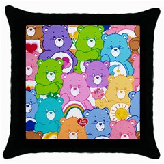The Care Bears, Care Bears, Cartoon Throw Pillow Case (black) by kyorashop23