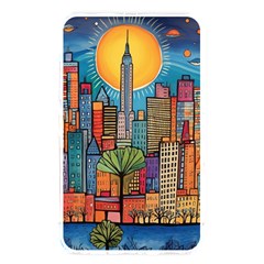 City New York Nyc Skyscraper Skyline Downtown Night Business Urban Travel Landmark Building Architec Memory Card Reader (rectangular) by Posterlux