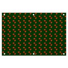 Kawaii Pumpkin Patt Green Banner And Sign 6  X 4  by snowwhitegirl
