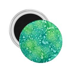 Retro Flower Pattern Design Batik 2 25  Magnets by Posterlux