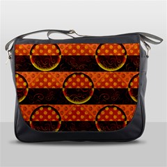 Art Pattern Design Wallpaper Messenger Bag by Posterlux