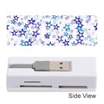 Christmas Stars Background Memory Card Reader (Stick) Front