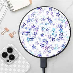 Christmas Stars Background Wireless Fast Charger(black) by Posterlux