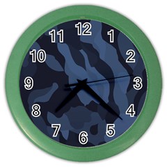 Purple Camo Color Wall Clock by kyorashop23