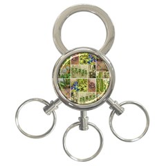 Garden Sanctuary Photo Collage Print 3-ring Key Chain by dflcprintsclothing