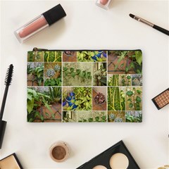 Garden Sanctuary Photo Collage Print Cosmetic Bag (medium) by dflcprintsclothing