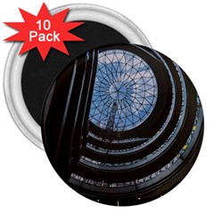 Building Ceiling Structure Dome 3  Magnets (10 Pack)  by Apenda