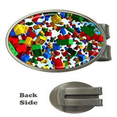 Falling Lego Bricks, Desenho Money Clips (oval)  by kyorashop23