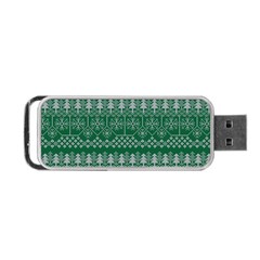 Christmas Knit Digital Portable Usb Flash (one Side) by Mariart