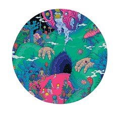 Planet Psychedelic Art Psicodelia Mini Round Pill Box (pack Of 3) by Bedest
