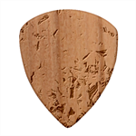 Blue Blend Wood Guitar Pick (Set of 10) Front