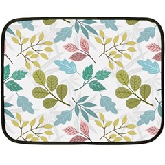 Leaf Seamless Pattern  Two Sides Fleece Blanket (mini) by Safari