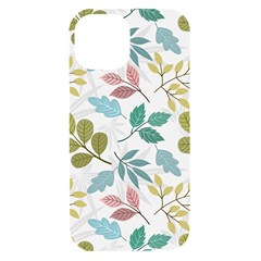 Leaf Seamless Pattern  Iphone 15 Black Uv Print Pc Hardshell Case by Safari