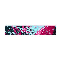 Colorful Splashes Grunge, Abstract Art Premium Plush Fleece Scarf (mini) by kyorashop23