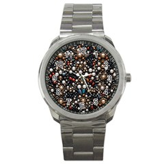 Pearls And Stones Sport Metal Watch by dedoma