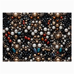 Pearls And Stones Large Glasses Cloth by dedoma