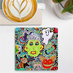 Supersonic Monster Mash Uv Print Square Tile Coaster  by chellerayartisans