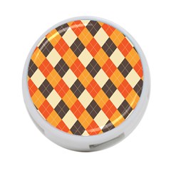 Halloween Argyle Pattern  4-port Usb Hub (one Side) by Safari
