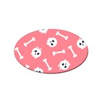 Halloween Pattern With Sculles And Bones 20240926 160927 0000 Sticker (Oval) Front