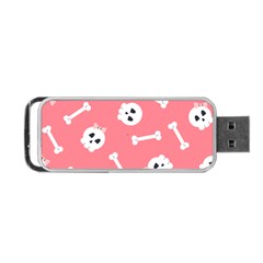 Halloween Pattern With Sculles And Bones 20240926 160927 0000 Portable Usb Flash (one Side) by Safari