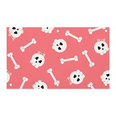 Halloween Pattern With Sculles And Bones 20240926 160927 0000 Banner And Sign 5  X 3  by Safari