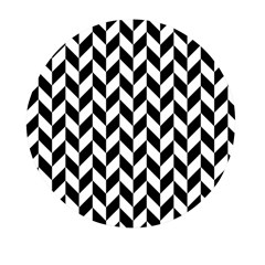 Black And White Pattern Mini Round Pill Box (pack Of 3) by ytdream