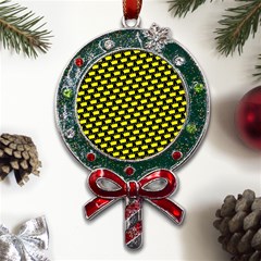 Royalty Inspired Crown Pattern Metal X mas Lollipop With Crystal Ornament by ExtraAwesomeSauce