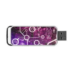 Cosmic Network Geometric Art Portable Usb Flash (two Sides) by ExtraAwesomeSauce