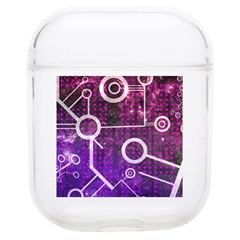 Cosmic Network Geometric Art Soft Tpu Airpods 1/2 Case by ExtraAwesomeSauce