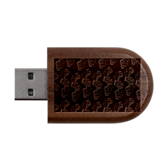 Multicolored Dna Strand Art Wood Oval Usb Flash Drive by ExtraAwesomeSauce