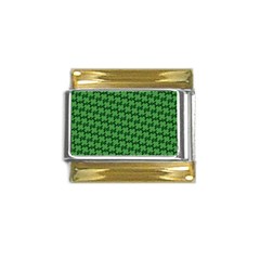 St  Patrick s Day Clovers Gold Trim Italian Charm (9mm) by ExtraAwesomeSauce