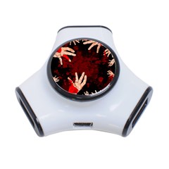 Horror Themed Bloody Hands 3-port Usb Hub by ExtraAwesomeSauce
