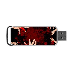 Horror Themed Bloody Hands Portable Usb Flash (one Side) by ExtraAwesomeSauce