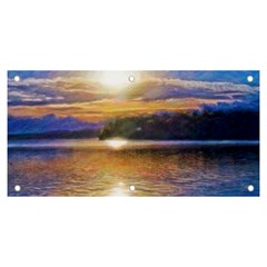 Serene Sunset Over Water Banner And Sign 6  X 3  by ExtraAwesomeSauce