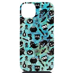 Ghosts Owls Pumpkins Iphone 14 Plus Black Uv Print Case by kyorashop23