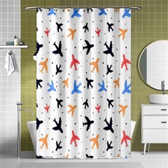 Cute Airplanes Planes Shower Curtain 48  X 72  (small)  by ConteMonfrey
