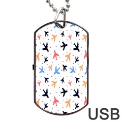 Cute Airplanes Planes Dog Tag Usb Flash (one Side) by ConteMonfrey