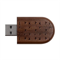 Cute Airplanes Planes Wood Oval Usb Flash Drive by ConteMonfrey