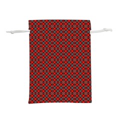 Red Diagonal Plaids Lightweight Drawstring Pouch (m) by ConteMonfrey