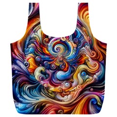 Dynamic Color Vortex Full Print Recycle Bag (xxl) by ExtraAwesomeSauce