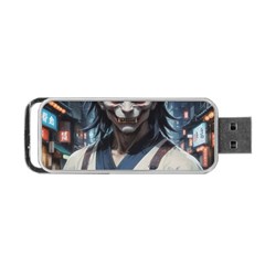 Demon Samurai Portable Usb Flash (one Side) by AwesomeSauce