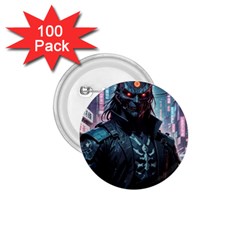 Cyberpunk Demon Samurai 1 75  Buttons (100 Pack)  by AwesomeSauce